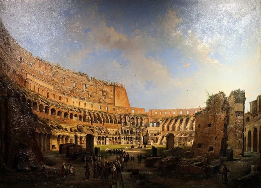 Processione all'interno del Colosseo - Artage Fondazione Cariplo